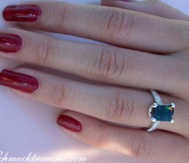 Turmalin Brillanten Ring