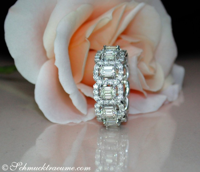  Diamanten Memory Ring mit Brillanten