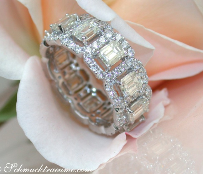  Diamanten Memory Ring mit Brillanten