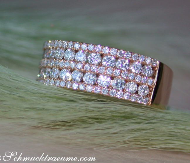 Brillanten Ring in Rosegold 750