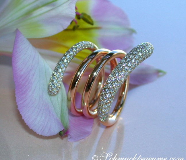 Mehrreihiger Brillanten Ring