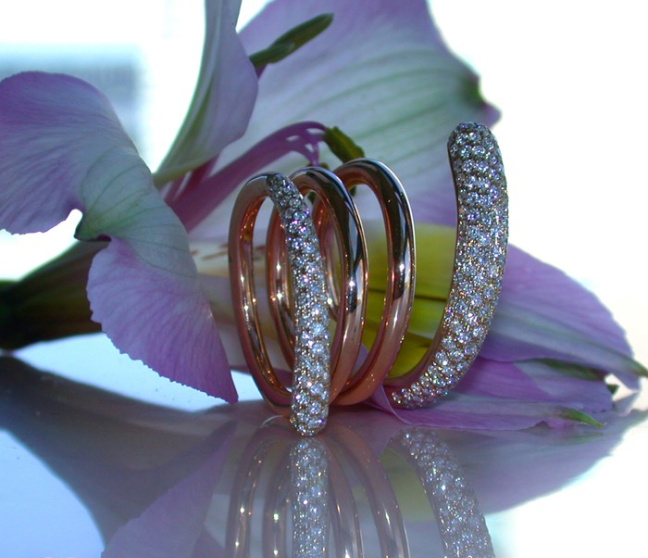 Mehrreihiger Brillanten Ring