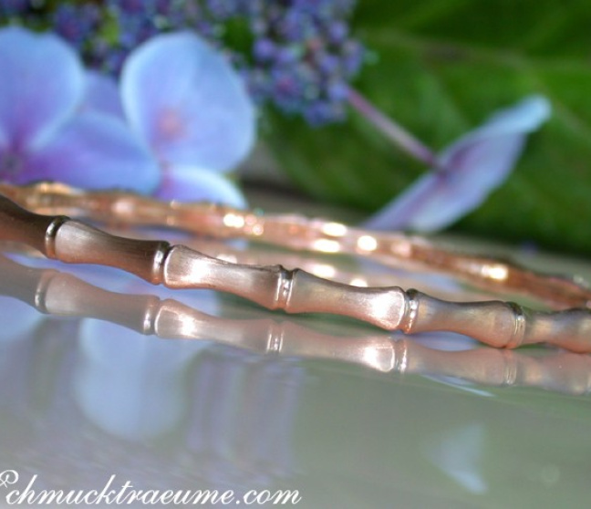Diamanten Armreif im Bambus Design