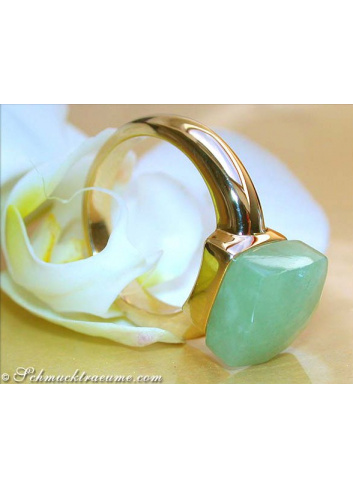 Feinster Natur Jade Ring