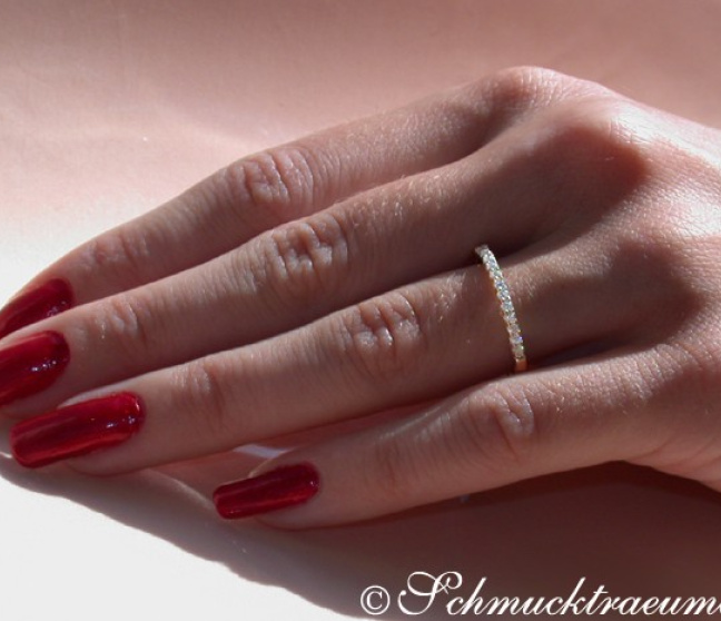 Brillanten Memory Ring in Gelbgold