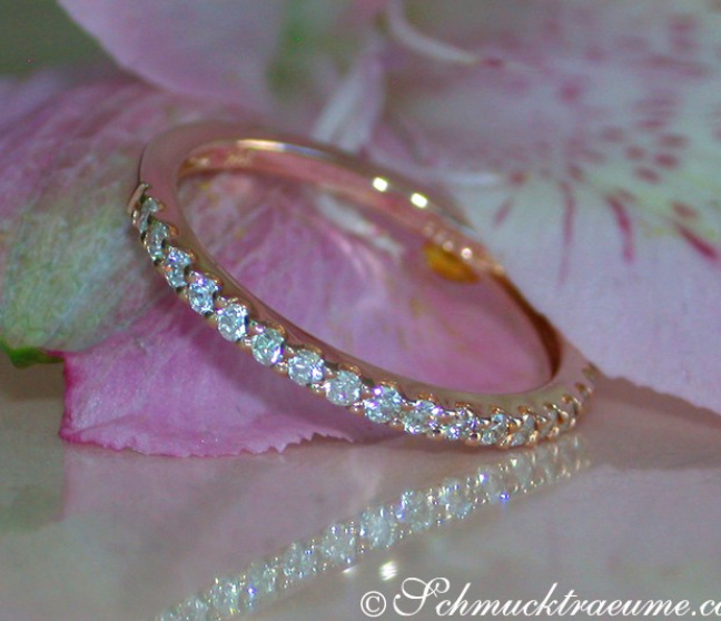 Diamanten Memory Ring in Roségold