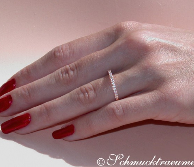 Diamanten Memory Ring in Roségold
