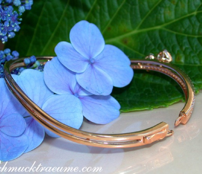 Brillanten Armreif in Roségold