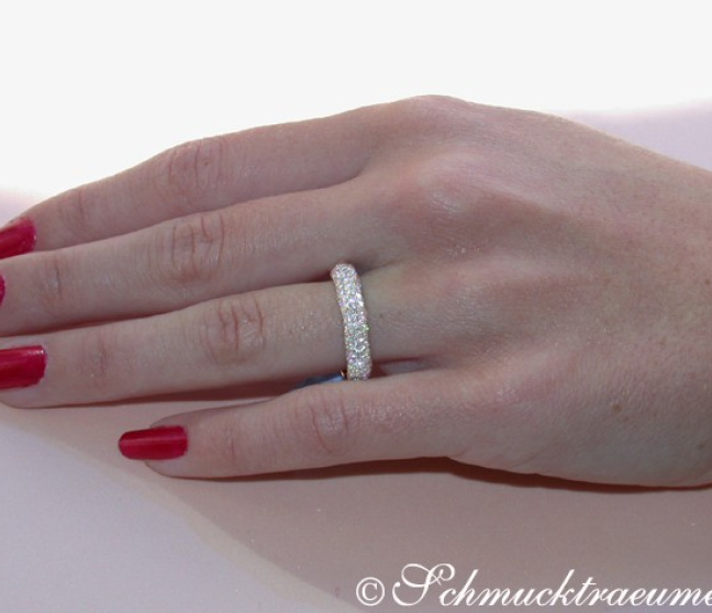 Brillanten Pavé Ring in Roségold
