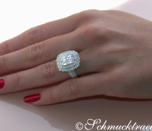 Brillanten Ring mit lupenreinen Diamanten