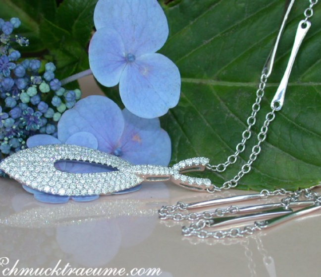 Brillanten Collier in Weißgold