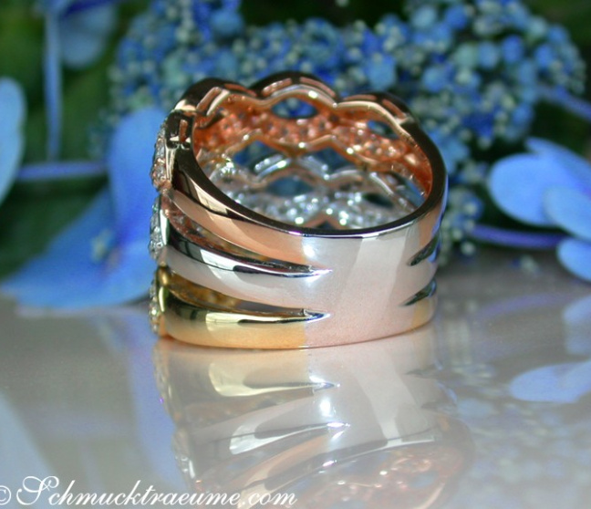 Drei Diamanten Ringe in Einem