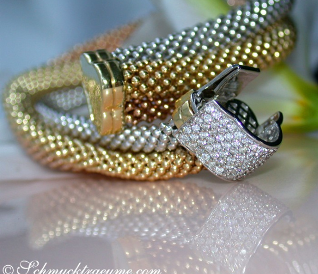 Himbeer Armband Gelbgold Weißgold Roségold