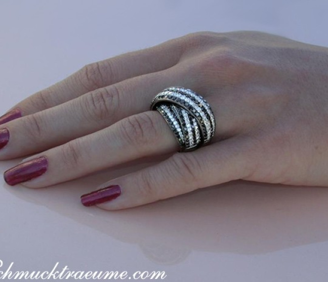 Schwarze Diamanten Ring