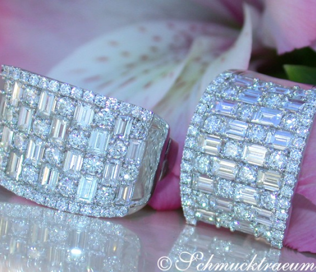 Luxus: Baguette Diamanten
