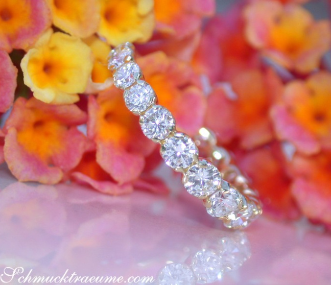 Brillanten Memory Ring in Gelbgold 750