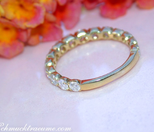 Brillanten Memory Ring in Gelbgold 750