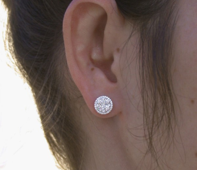 Runde Brillanten Ohrstecker