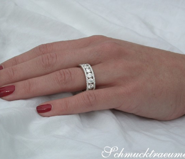 Hochkarätiger Brillanten Memory Ring