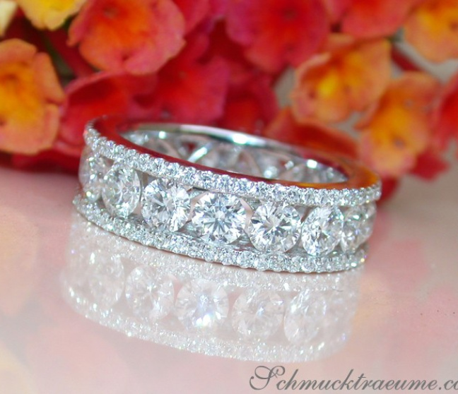 Hochkarätiger Brillanten Memory Ring