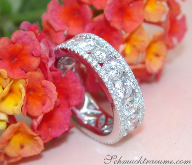 Hochkarätiger Brillanten Memory Ring