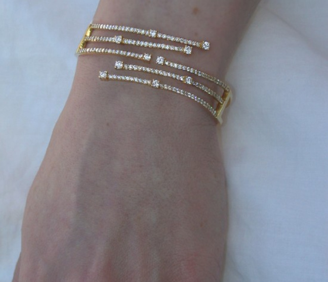 Brillanten Armreif in Gelbgold 750