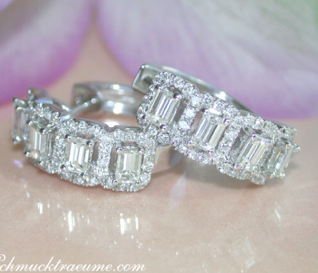 Diamant Ohrringe in Weißgold 750