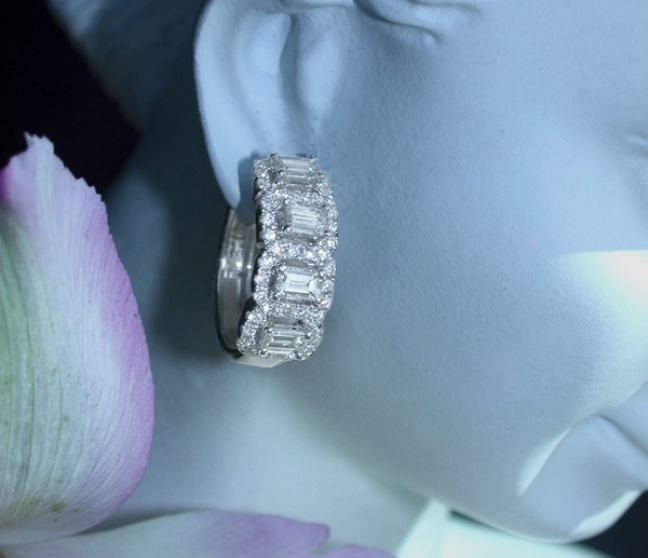 Diamant Ohrringe in Weißgold 750