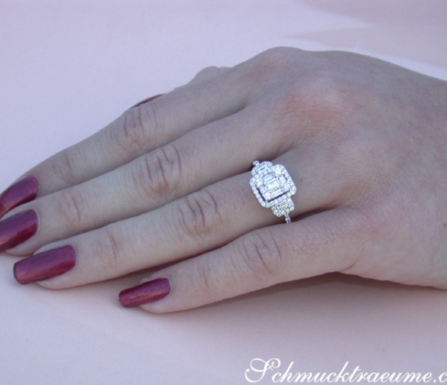 Diamanten Ring in Weißgold 750