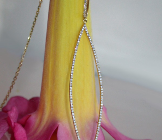 Diamant Kette in Gelbgold 750