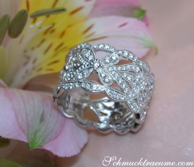 Diamanten Ring im Antik Stil