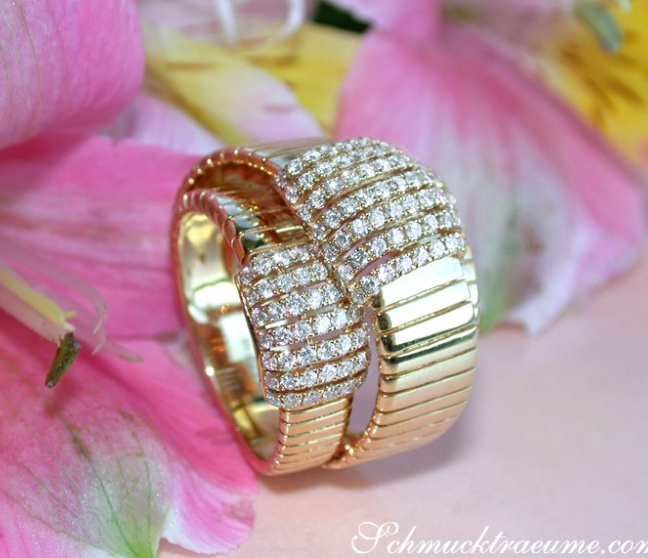 Diamant Ring in Gelbgold 750