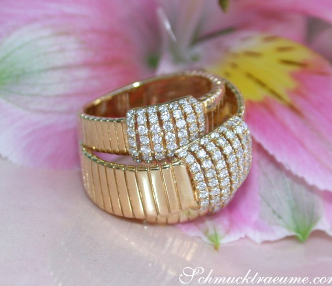 Diamant Ring in Gelbgold 750