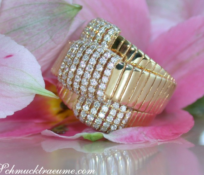 Diamant Ring in Gelbgold 750
