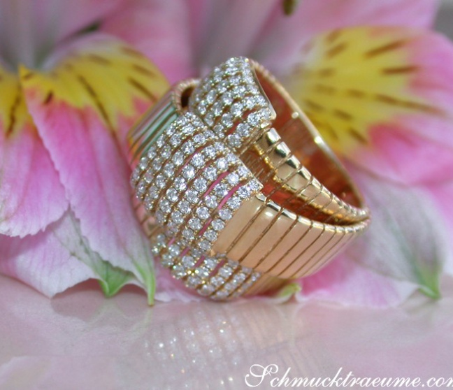 Diamant Ring in Gelbgold 750