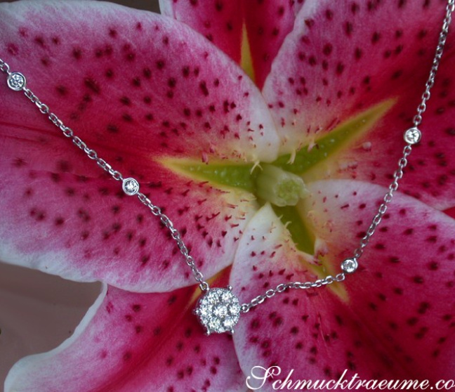 Diamant Kette in Weißgold 750