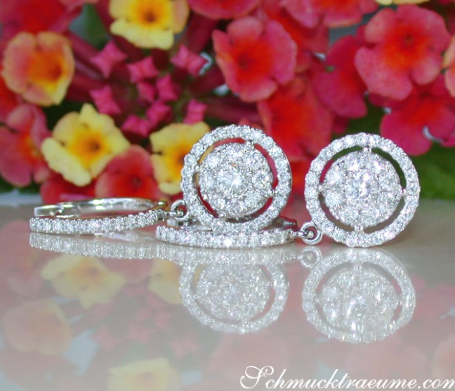 Diamant Ohrringe in Weißgold 750