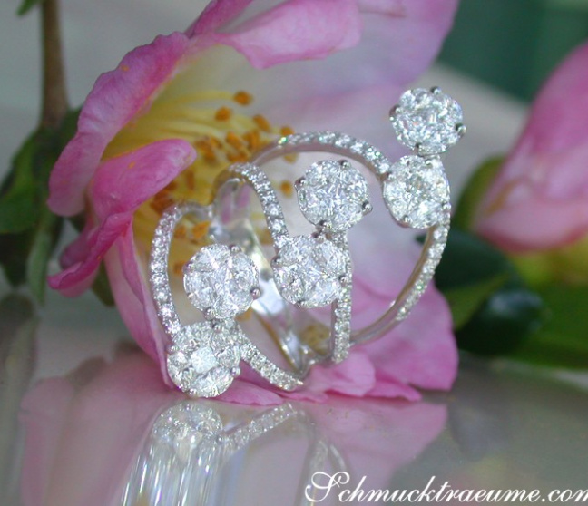 Ausgefallener Brillanten Diamanten Ring