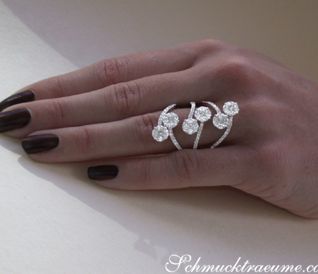 Ausgefallener Brillanten Diamanten Ring
