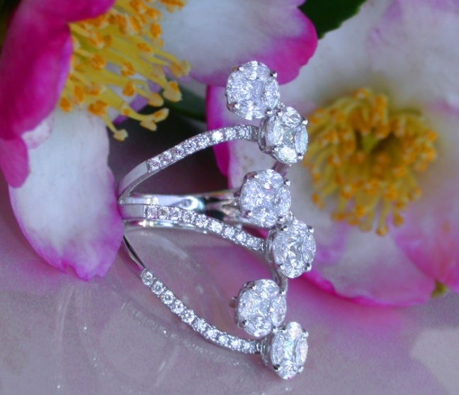 Ausgefallener Brillanten Diamanten Ring