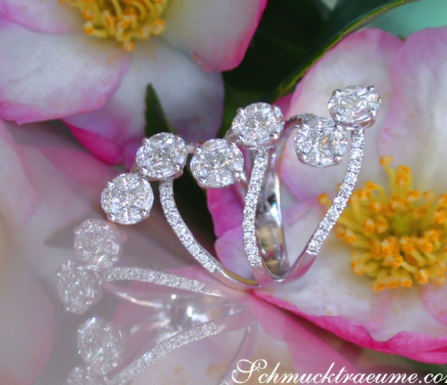 Ausgefallener Brillanten Diamanten Ring
