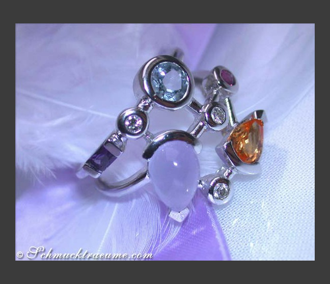 Multicolor Edelstein Ring