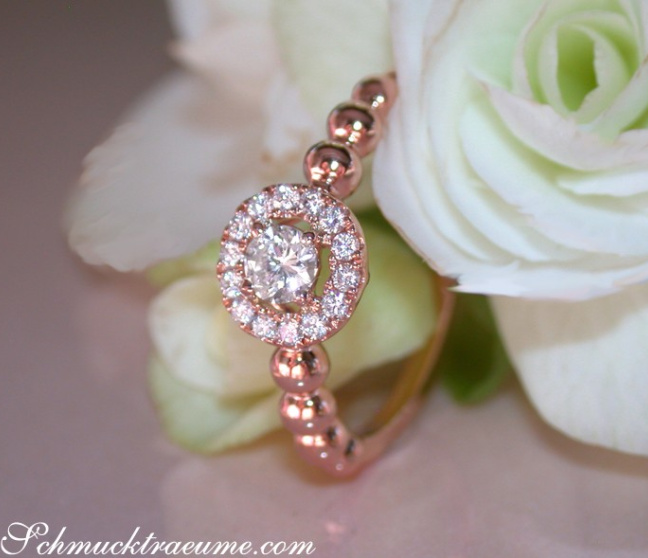 Brillant Verlobungsring in Roségold 750