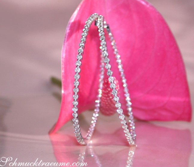 große Diamanten Creolen