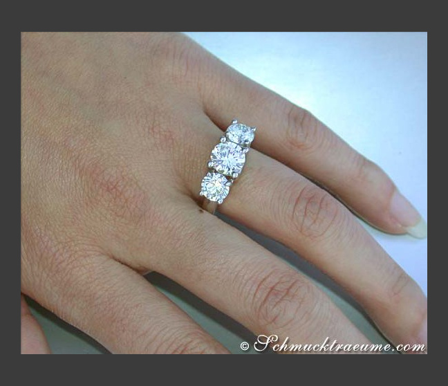 Diamant Solitär Ring Luxus Verlobungsring
