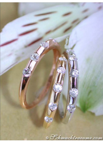 Three exquisite diamonds rings
