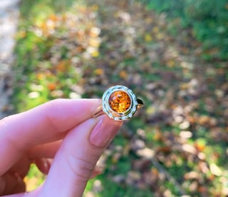 Ring "Orbit" mit Citrin und Brillanten #10