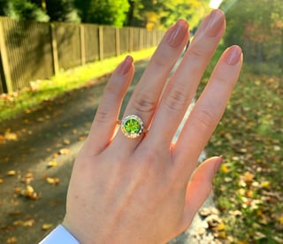 Ring "Orbit" mit Peridot und Brillanten #9