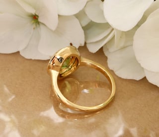 Ring "Orbit" mit Peridot und Brillanten #15