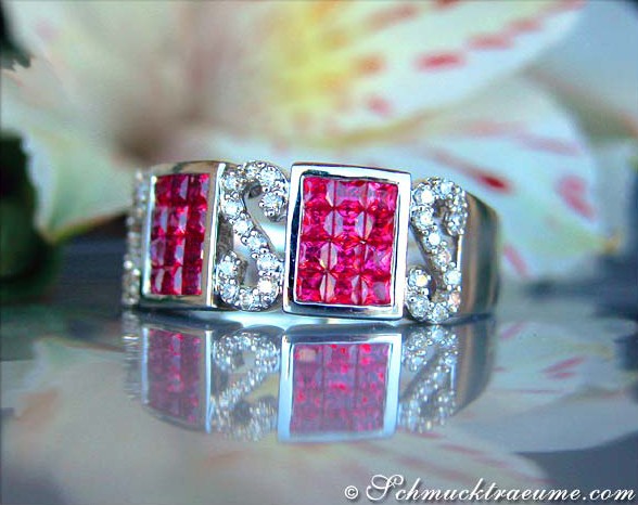 Attractive Ruby Diamond Ring #1 Attractive Ruby Diamond Ring #1